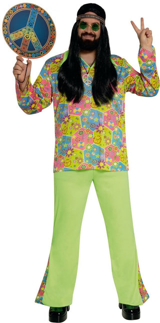 Hippie Kostuum Groen - Partywinkel - 8434077864371