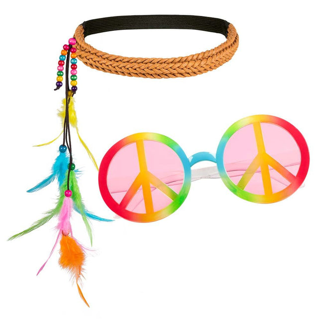 Hippie Kostuum Set 2 delig van Boland koop je bij Partywinkel