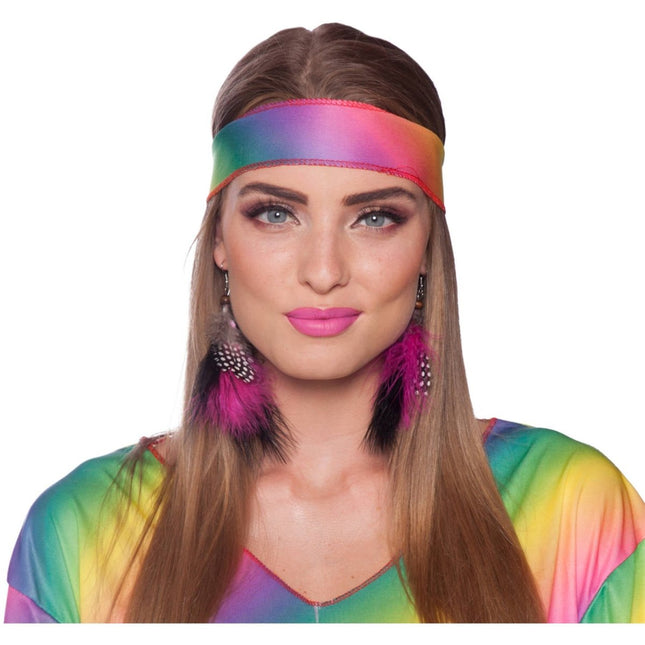 Hippie Oorbellen Veren van Folat koop je bij Partywinkel