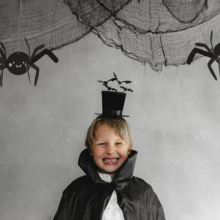 Hoed Haarband Zwart Met Vleermuizen van Partydeco koop je bij Partywinkel