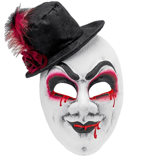 Hoed Masker Zwart Wit van Widmann koop je bij Partywinkel