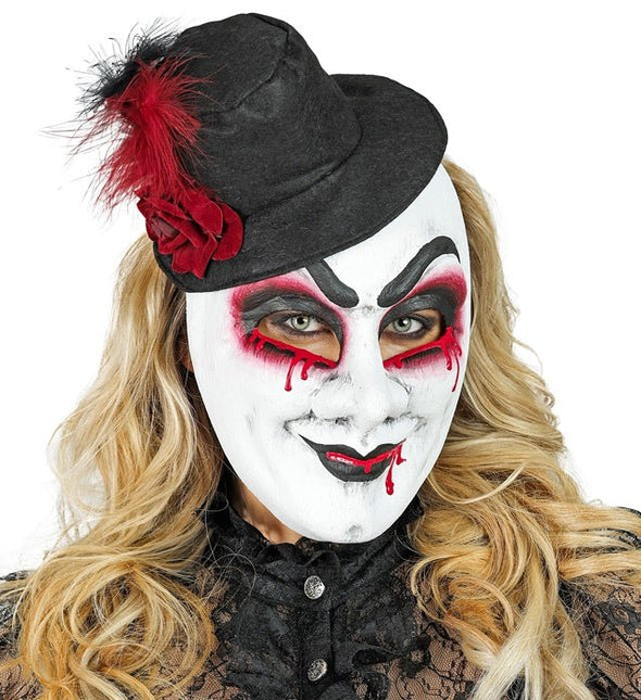 Hoed Masker Zwart Wit van Widmann koop je bij Partywinkel