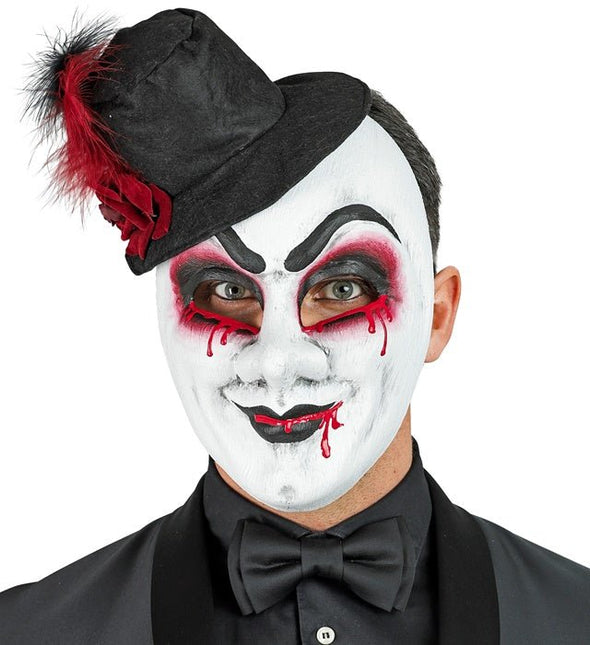 Hoed Masker Zwart Wit van Widmann koop je bij Partywinkel