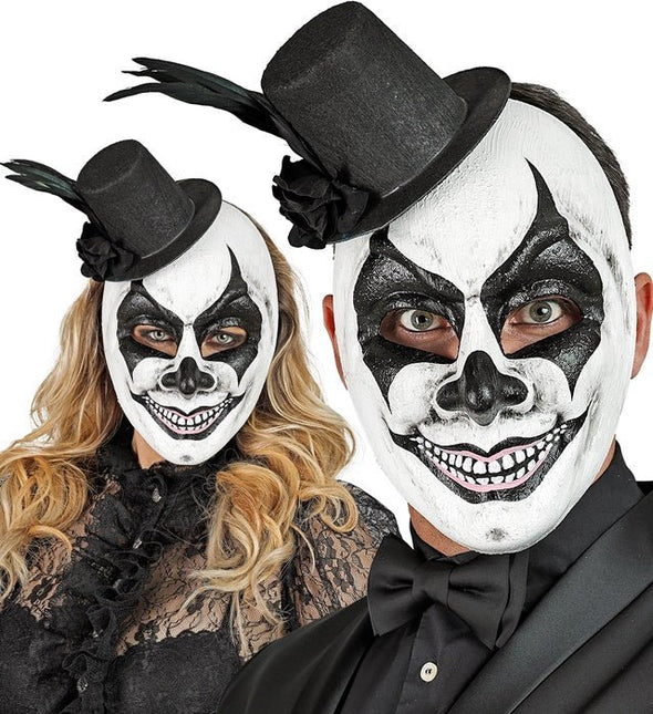 Hoed Masker Zwart Wit Schedel van Widmann koop je bij Partywinkel