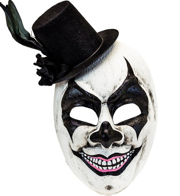 Hoed Masker Zwart Wit Schedel van Widmann koop je bij Partywinkel