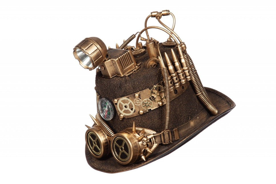 Hoed Steampunk Met Mijnlamp van Wilbers & Wilbers koop je bij Partywinkel