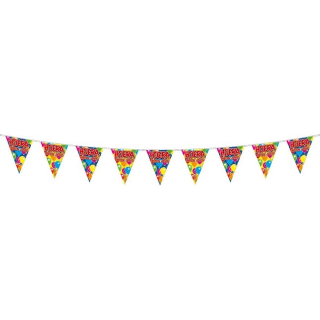 Hoera Ik Ben Jarig Slinger Balloons - 10 meter van Folat koop je bij Partywinkel