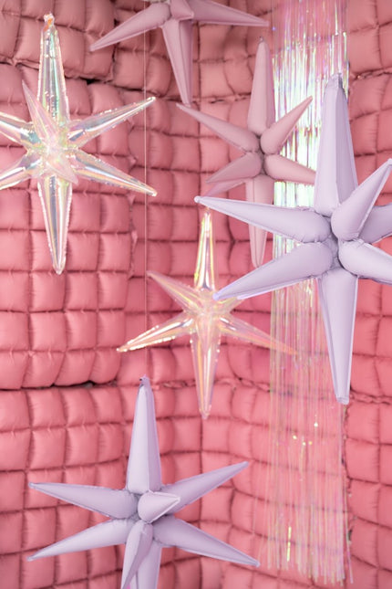 Holografisch Ballon Ster 70cm van Partydeco koop je bij Partywinkel