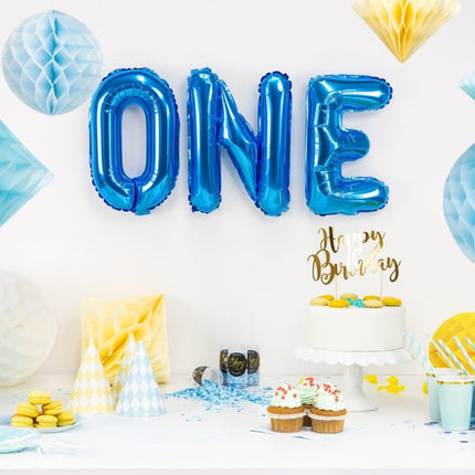 Honeycomb Bal Lichtblauw 10cm van Partydeco koop je bij Partywinkel