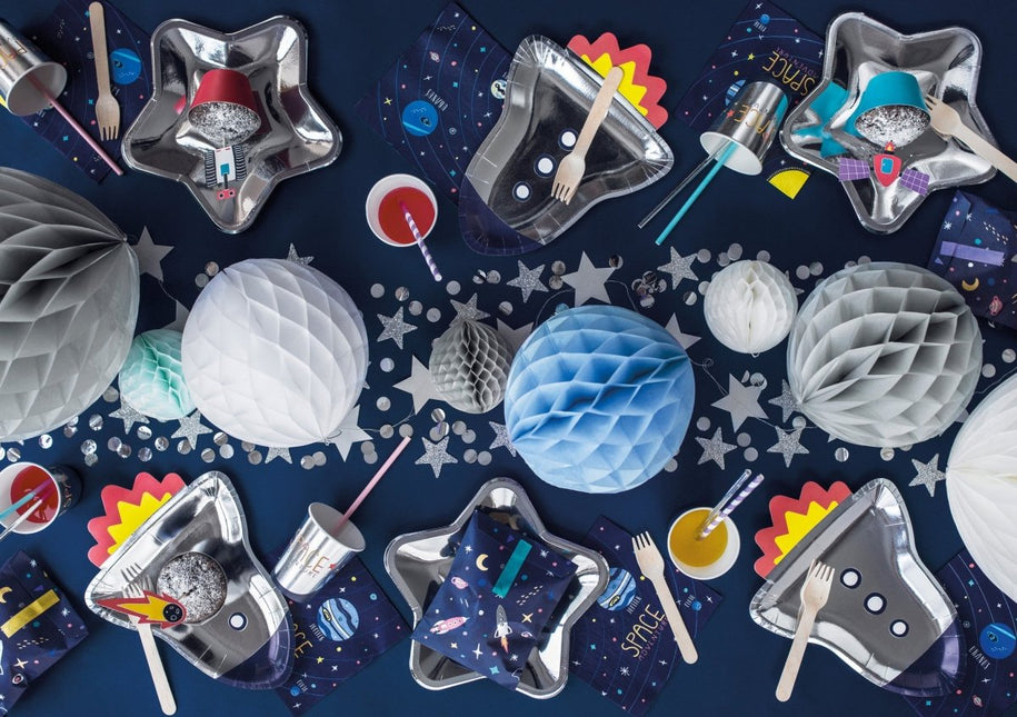 Honeycomb Bal Mintgroen 10cm van Partydeco koop je bij Partywinkel