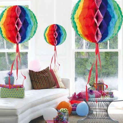 Honeycomb Bal Set 30cm 3st van Folat koop je bij Partywinkel