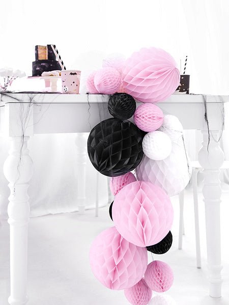 Honeycomb Bal Wit 20cm van Partydeco koop je bij Partywinkel