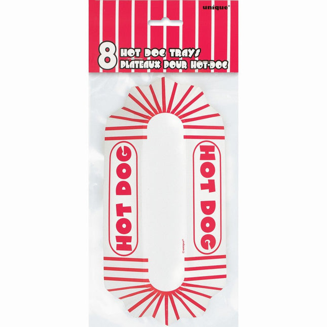 Hot Dog Bakje 20,3cm 8st van Unique koop je bij Partywinkel