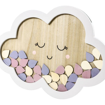 Houten Gastenboek Wolk 43cm van Partydeco koop je bij Partywinkel