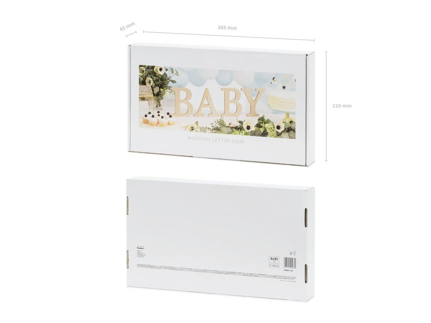 Houten Letters Baby van Partydeco koop je bij Partywinkel