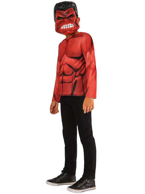 Hulk Reversible Shirt und Masken Kind