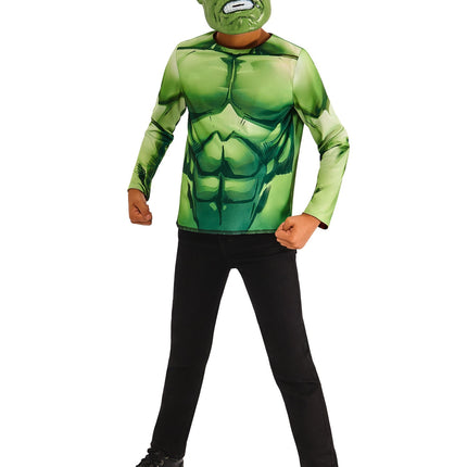 Hulk Reversible Shirt und Masken Kind