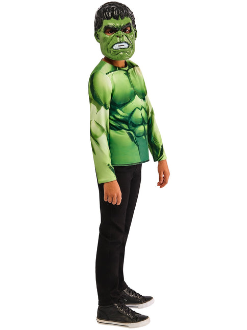 Hulk Reversible Shirt und Masken Kind