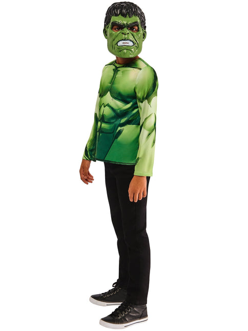 Hulk Reversible Shirt und Masken Kind