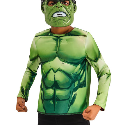 Hulk Reversible Shirt und Masken Kind