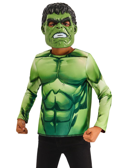 Hulk Reversible Shirt und Masken Kind
