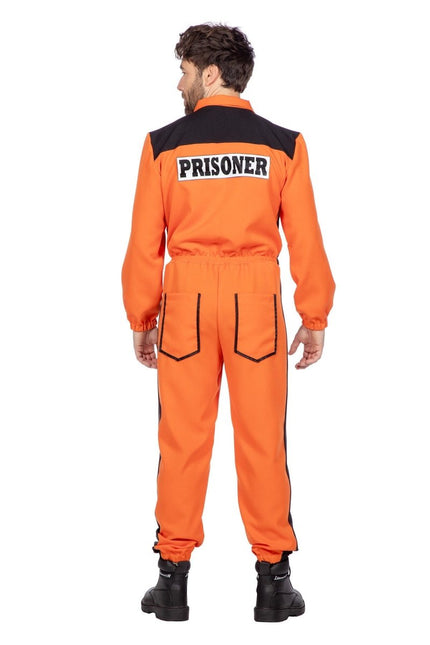 Inmate overall oranje van Wilbers & Wilbers koop je bij Partywinkel