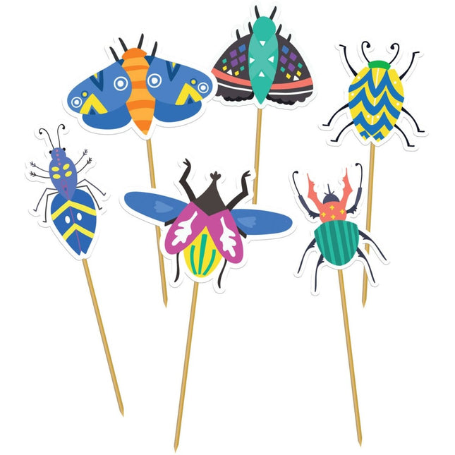 Insecten Cupcake Toppers 12st van Folat koop je bij Partywinkel