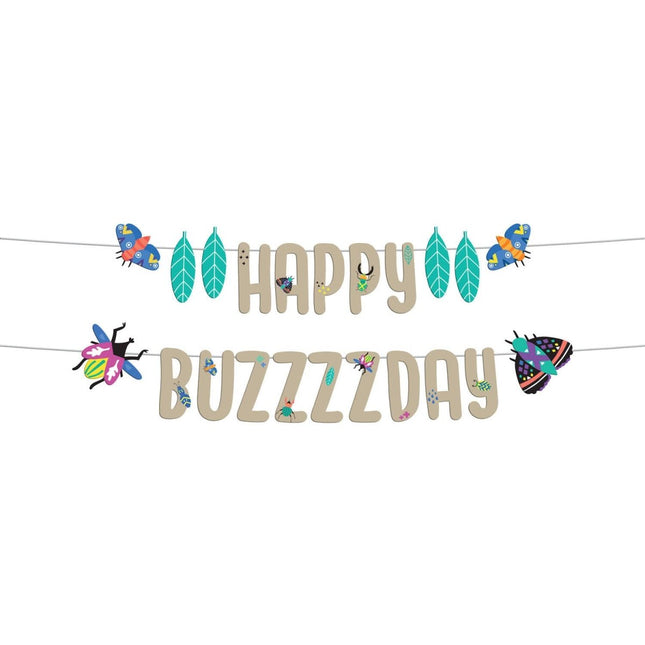 Insecten Letterslinger Happy Buzzzzday 1,5m van Folat koop je bij Partywinkel