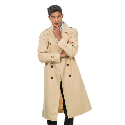 Beiger Trenchcoat „Detective“ für Herren
