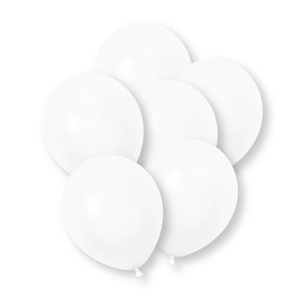 Witte Ballonnen Latex Basic 30cm 10st