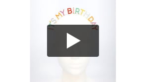 It'S My Birthday Haarband Regenboog van Boland koop je bij Partywinkel