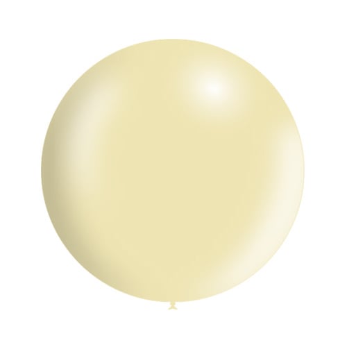 Ivoorkleur Reuze Ballon Metallic 60cm - Partywinkel - 8436540893307