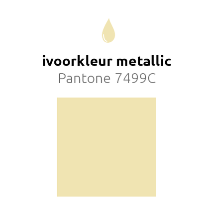 Ivoorkleur Reuze Ballon XL Metallic 91cm - Partywinkel - 8436440881527