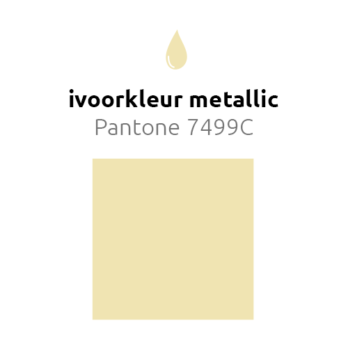 Ivoorkleur Reuze Ballon XL Metallic 91cm - Partywinkel - 8436440881527