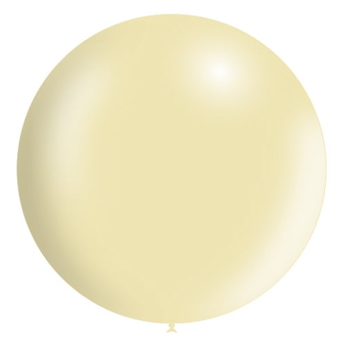 Ivoorkleur Reuze Ballon XL Metallic 91cm - Partywinkel - 8436440881527