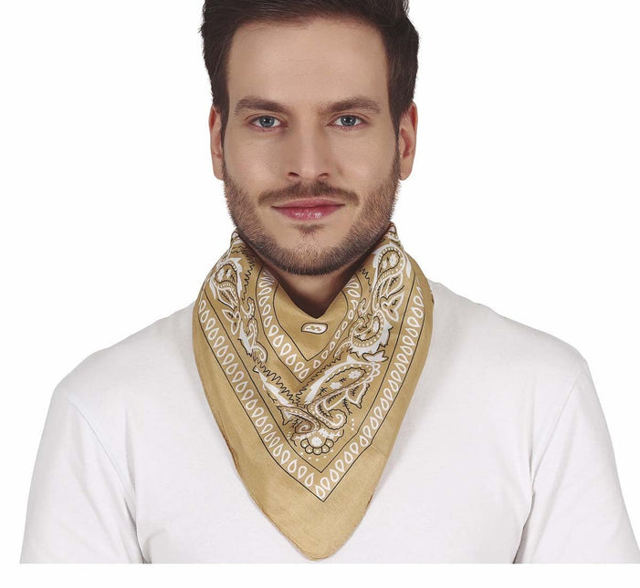 Ivoorkleurige Cowboy Sjaal van Fiestas Guirca koop je bij Partywinkel