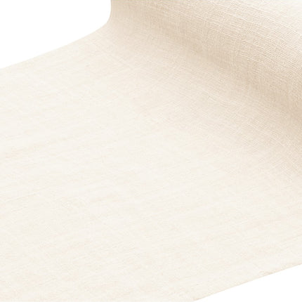 Elfenbeinfarbene Baumwolltischdecke 2,4m