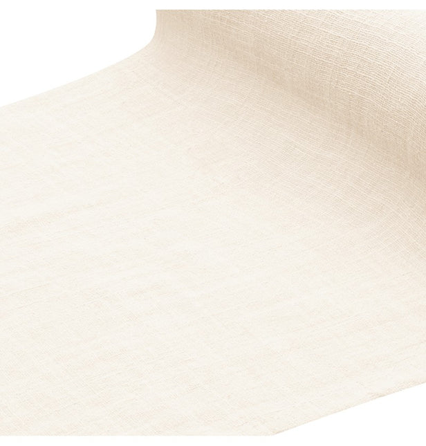 Elfenbeinfarbene Baumwolltischdecke 2,4m