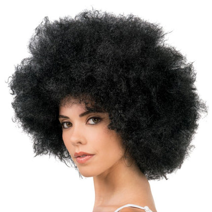 Jackson Afro-Perücke, schwarz, 33 cm