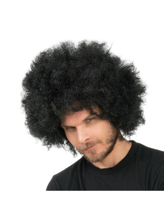 Jackson Afro-Perücke, schwarz, 33 cm