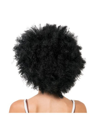 Jackson Afro-Perücke, schwarz, 33 cm