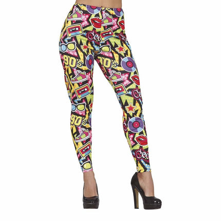 Jaren 90 Legging van Fiestas Guirca koop je bij Partywinkel