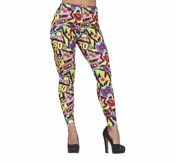Jaren 90 Legging van Fiestas Guirca koop je bij Partywinkel