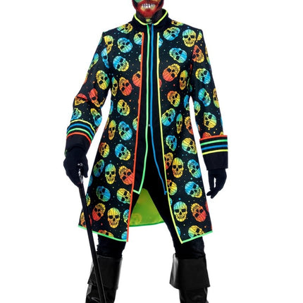 Jas neon skull - Partywinkel - 8720059074365