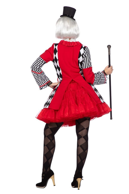 Jas ruiten rood/wit/zwart - Partywinkel - 8720059077359