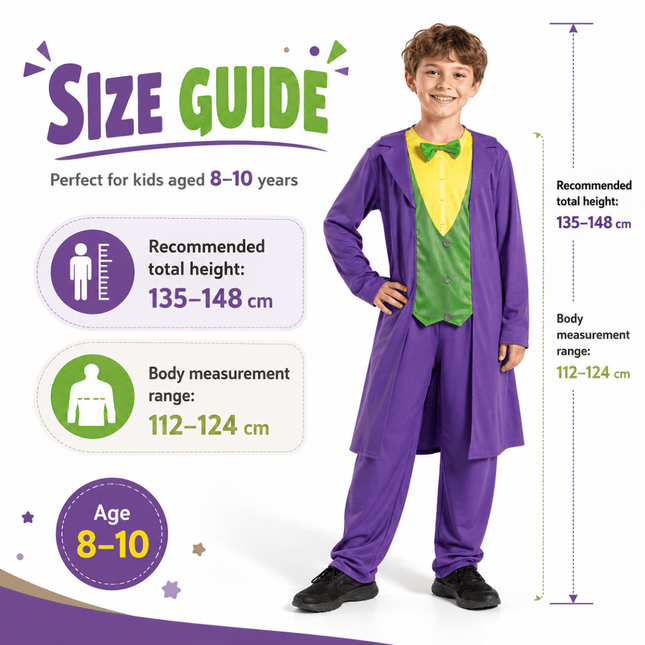 Joker Kostuum Paars Groen Kind van Ciao International koop je bij Partywinkel