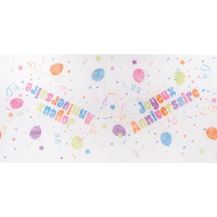 Joyeux Anniversaire Tischläufer Bunt 5m