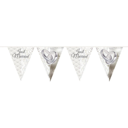 Just Married Slingers Versiering 10m van Folat koop je bij Partywinkel