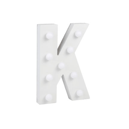K Licht Letter 16,5cm van Paper Dreams koop je bij Partywinkel
