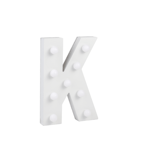 K Licht Letter 16,5cm van Paper Dreams koop je bij Partywinkel